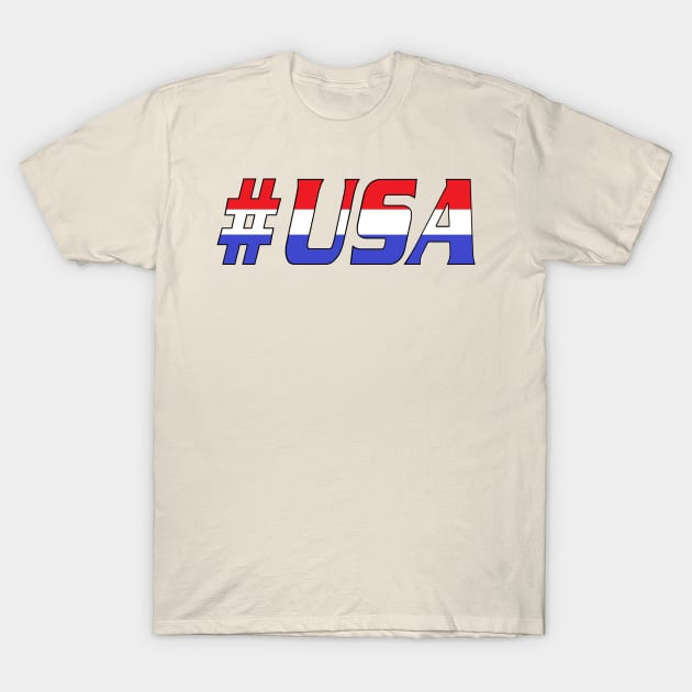 Hashtag USA Novelty T-Shirt by artbydesign